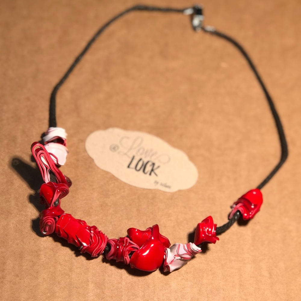 Red party cup recycled necklace